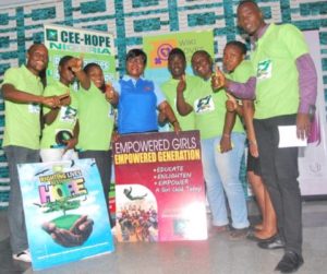 CEE-HOPE's staff and volunteers at the organisation's unveiling as a 'Wiki Loves Women' partner in Lagos recently