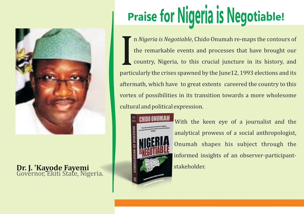 Praise for Nigeria is Negotiable