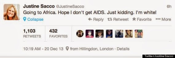 Crazy tweet about AIDS and Africa riles executives at major media company