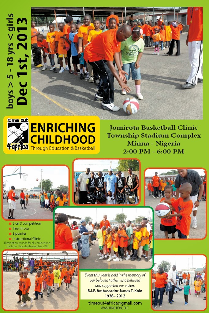Basketball Clinic for 500 kids in Nigeria
