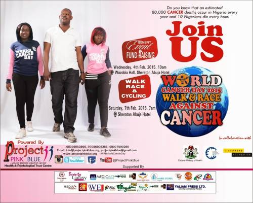 World Cancer Day 2015: Walk, Race & Cycling against cancer, Abuja, Nigeria
