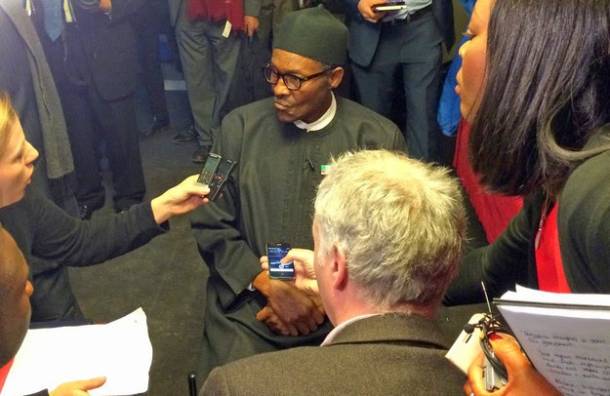 Nigeria’s opposition candidate is hanging out in London and it’s kind of weird