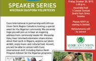 Nigerian Diaspora Volunteer Speaker Series: Cuso International & African Union Sixth Region Canada host Nigerian community in Toronto
