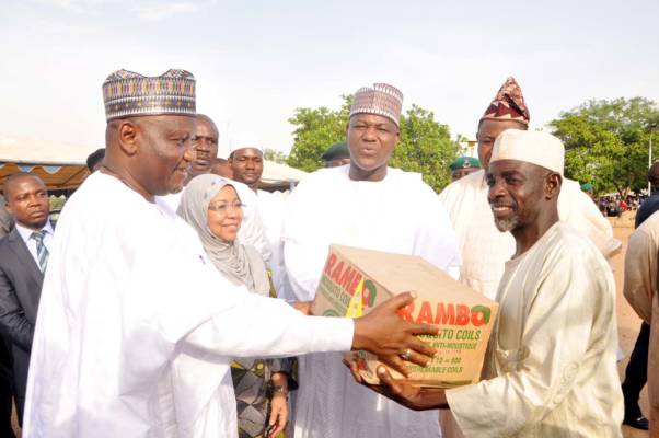 Dogara presents clothes, malaria prevention items to Abuja IDPs