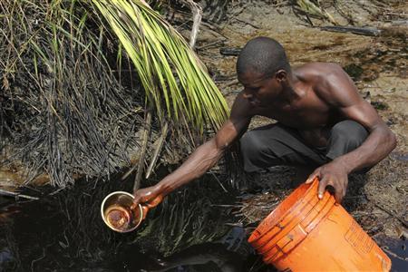 Who owns the crude oil in Nigeria?