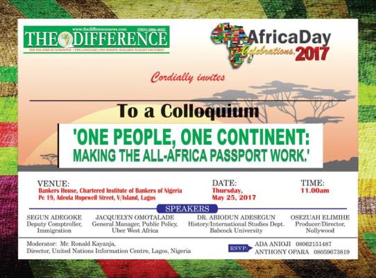 The Difference Newspaper hosts Africa Day 2017 at Bankers Hall, Lagos, May 25