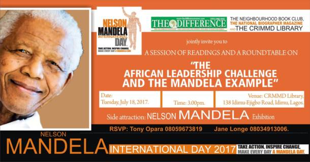 Mandela Day to be marked in Lagos, Nigeria