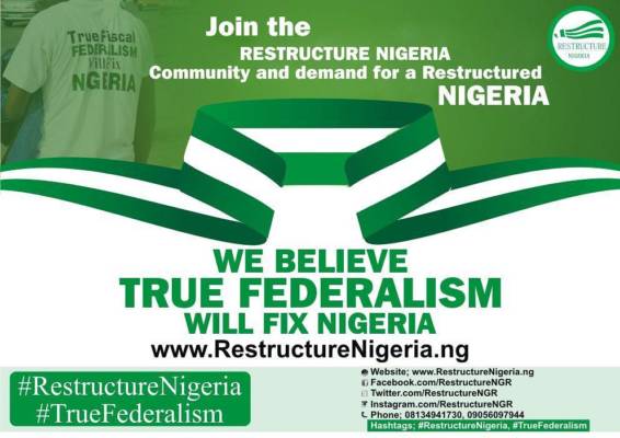 The unnecessary attempt to try to confuse Nigerians about the meaning of ‘true federalism’