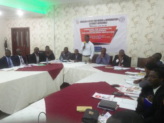 AFRICMIL hosts workshop for lawyers on whistleblowing and whistle-blower protection
