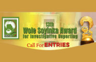 13th Wole Soyinka Award for Investigative Reporting opens for entries