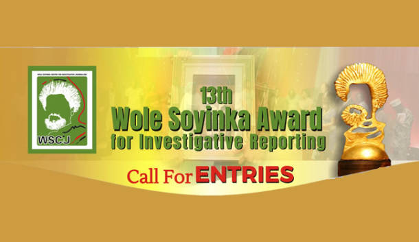 13th Wole Soyinka Award for Investigative Reporting opens for entries
