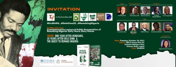 AFRICMIL and Partners Hold Commemorative Lecture on One Year of #EndSARS and 35 Years After Assassination of Dele Giwa